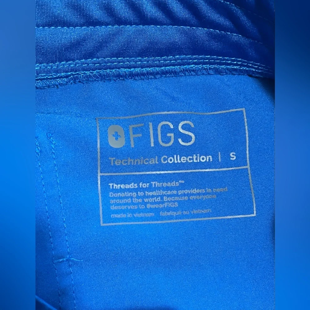 FIGS Zamora™ Jogger Scrub Pants Small. Royal blue. EUC - Picture 3 of 13